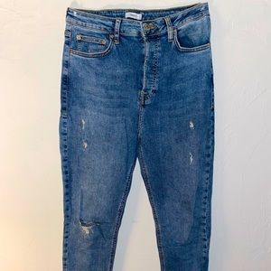 Forever 21 Mid- Rise Baggy Jeans